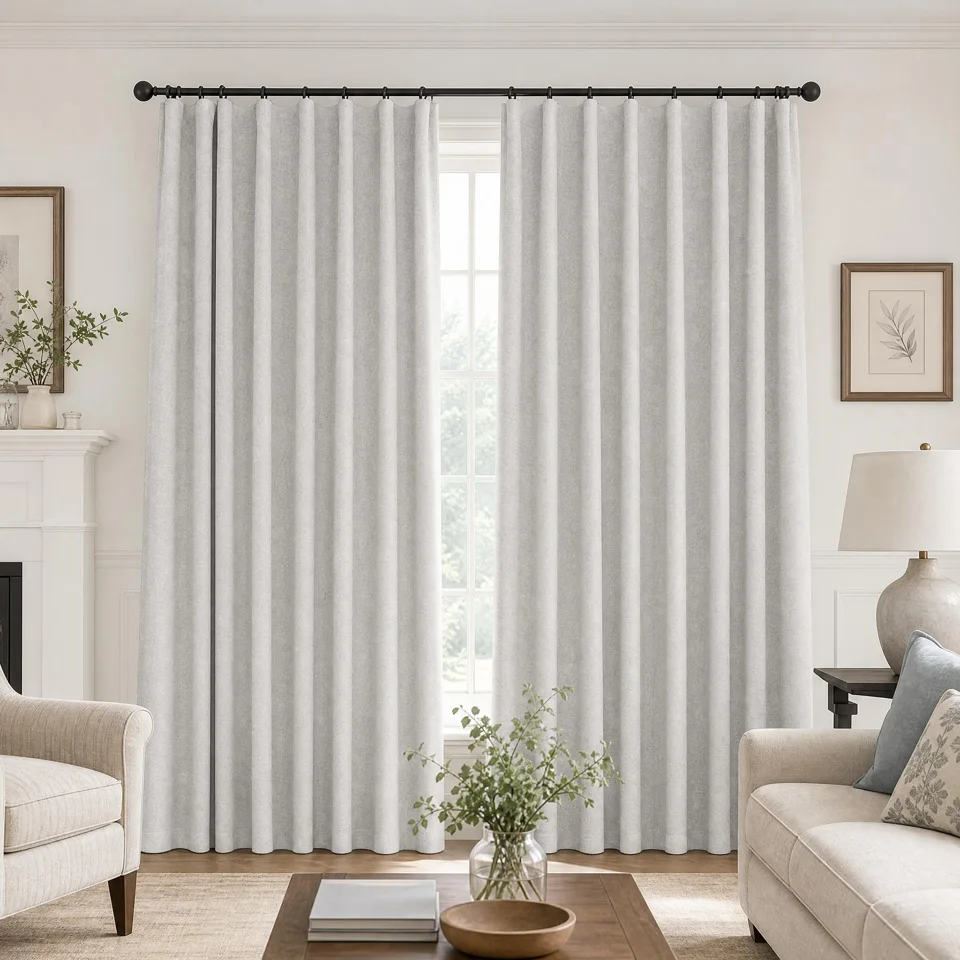 Curtain collection in a room setting