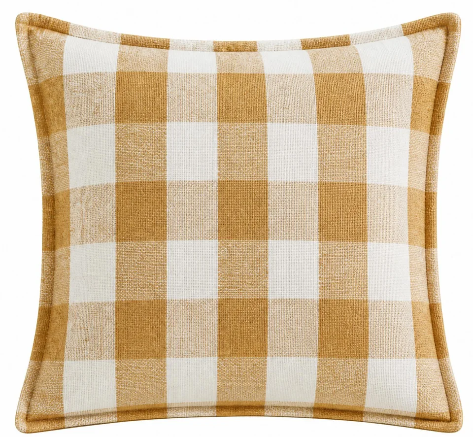 Olive check cushions — 26062703 — supplied view 6