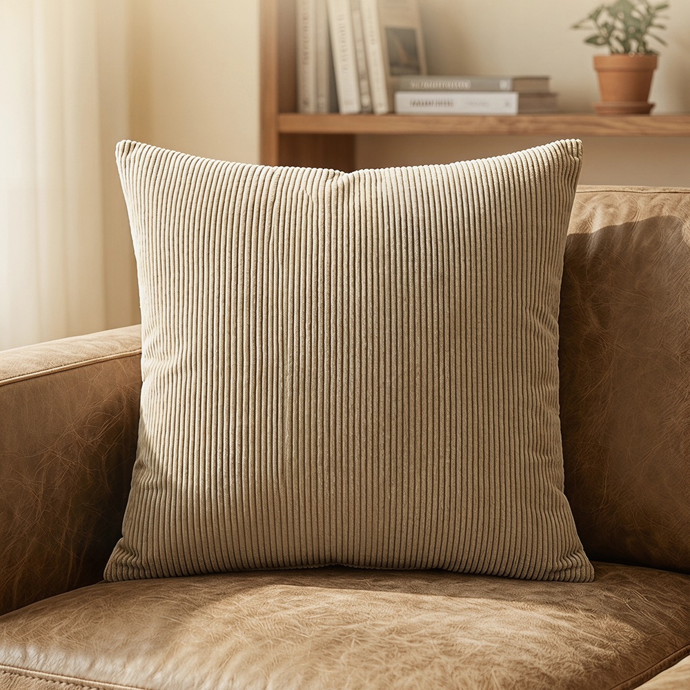 OEM Wide-Wale Corduroy Cushion for Home Décor