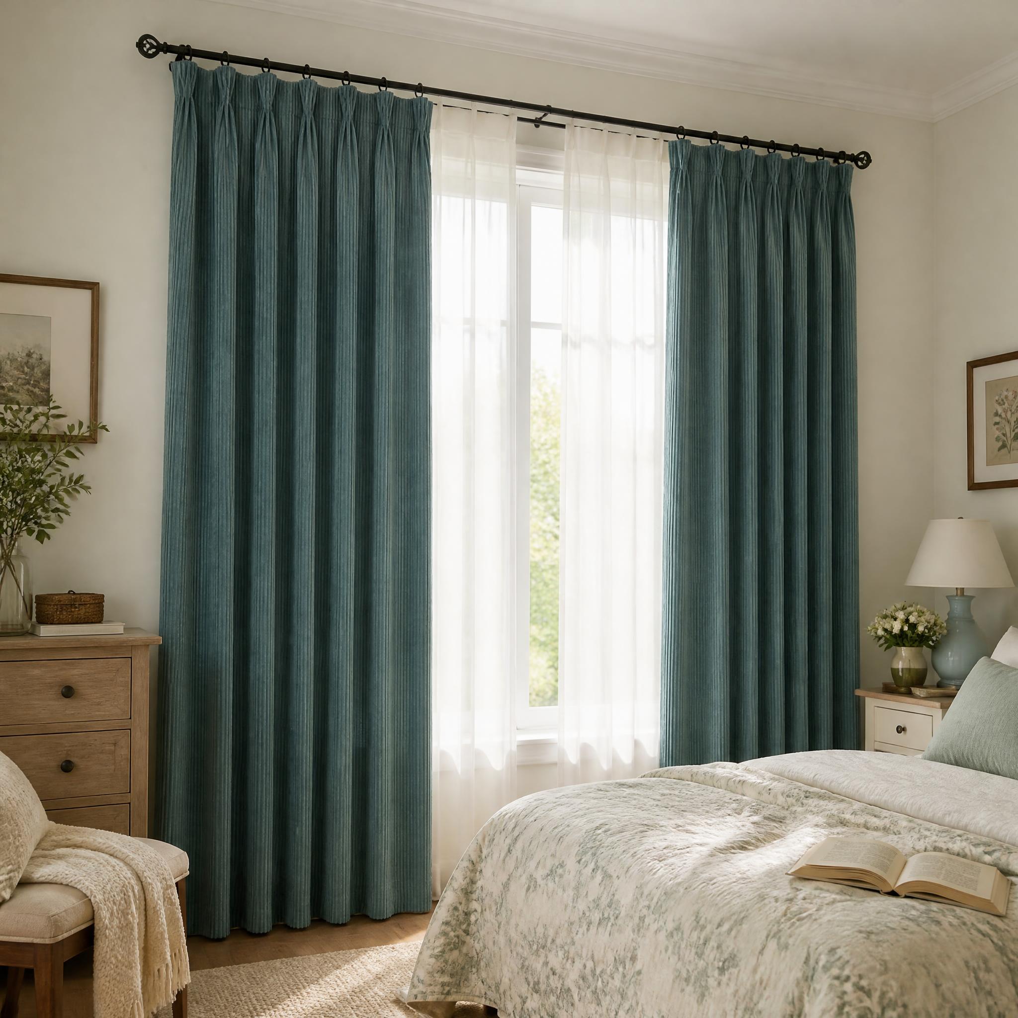 Fine Ribbed Corduroy Curtain