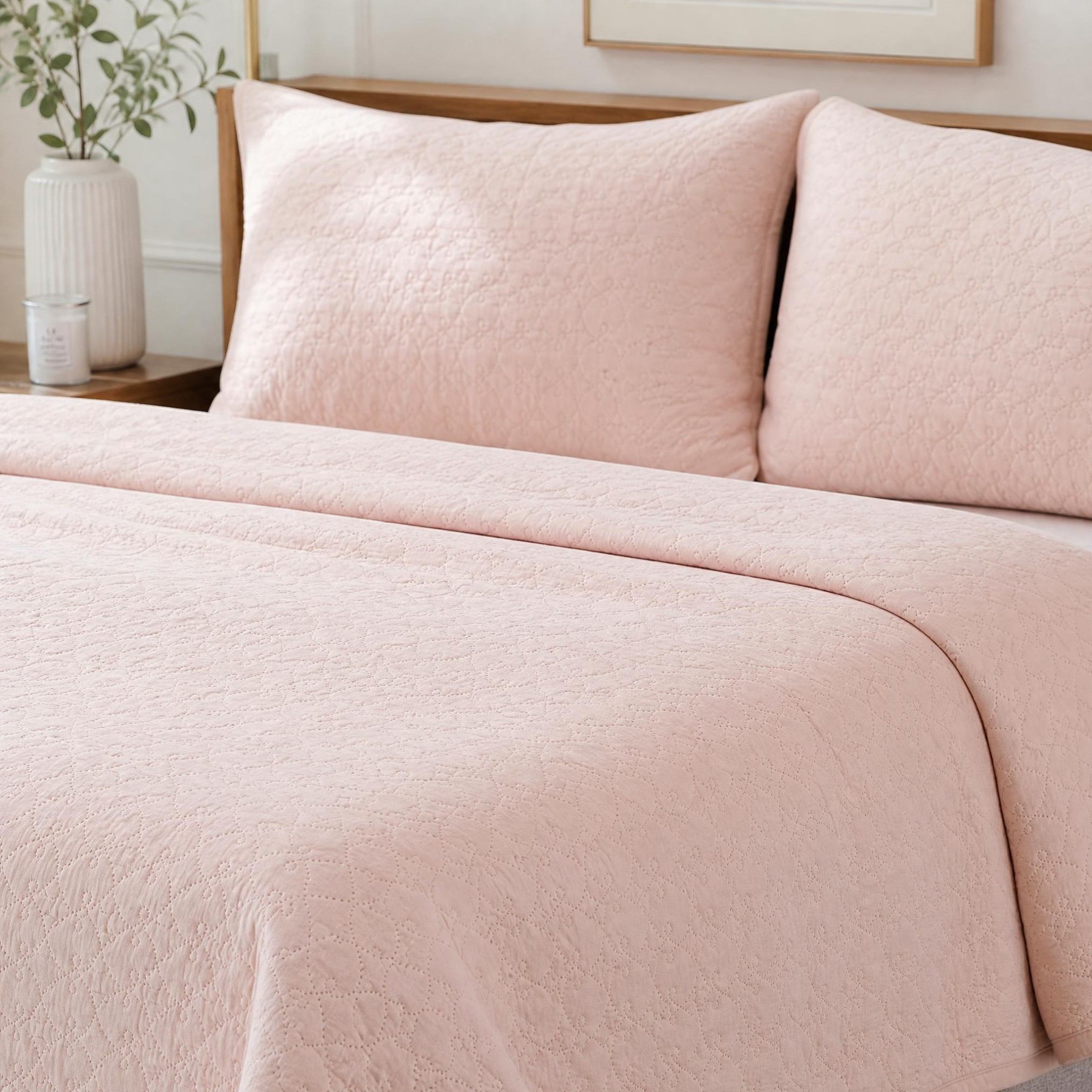  Art Deco Scallop Air Layer Quilt Set